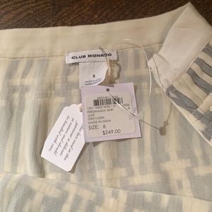 NWT Club Monaco fringe mini skirt.